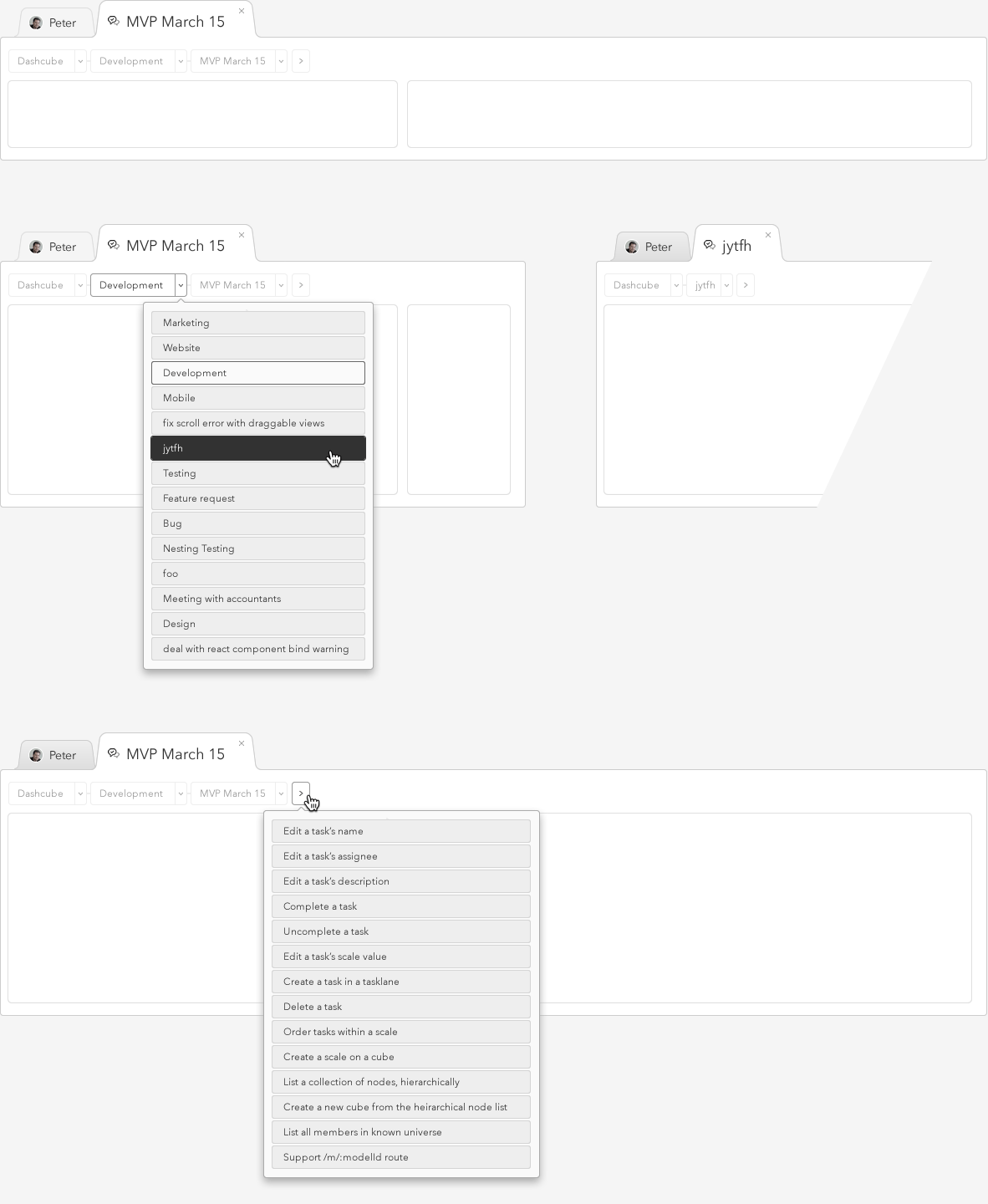 Breadcrumb Menus